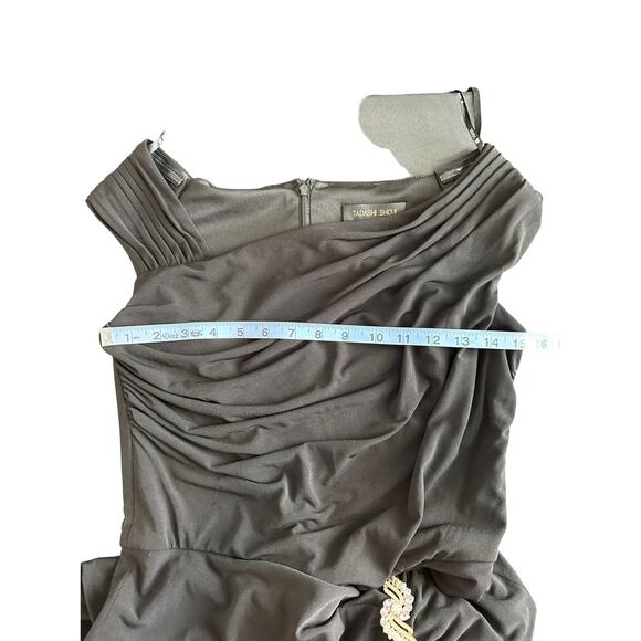 Tadashi Shoji Dress Black Sleeveless Mother of the Bride Formal Evening Medium - Picture 11 of 12